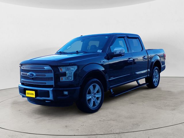 Shadow Black 2016 Ford F-150 Platinum SuperCrew 4WD Pickup Truck Four-Wheel Drive 6-Speed Automatic