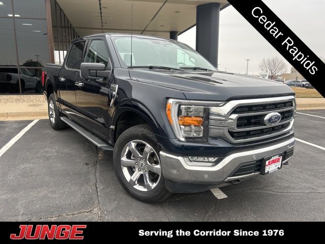 Blue Metallic 2023 Ford F-150 Pickup Truck Four-Wheel Drive Automatic