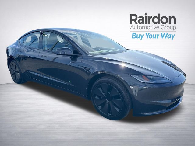 Gray (Stealth Grey) 2025 Tesla Model 3 Long Range RWD Sedan Rear-Wheel Drive 1-Speed Automatic