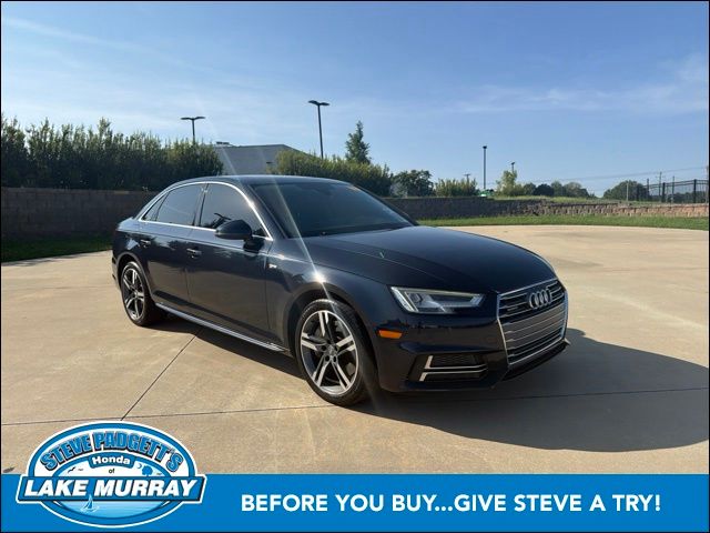 Moonlight Blue Metallic 2018 Audi A4 Sedan All-Wheel Drive 7-Speed Automatic