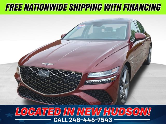 Cavendish Red 2026 Genesis G80 2.5T Sport Prestige AWD Sedan All-Wheel Drive 8-Speed Automatic