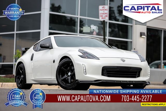 Pearl White 2016 Nissan 370Z Coupe Rear-Wheel Drive 6-Speed Manual