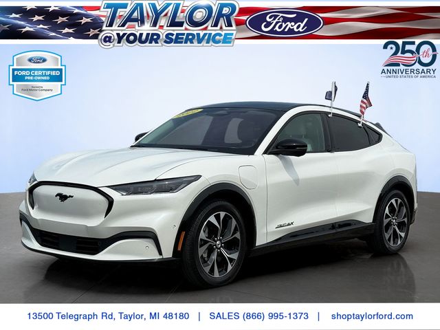Star White Metallic Tri-Coat 2022 Ford Mustang Mach-E SUV / Crossover All-Wheel Drive Automatic