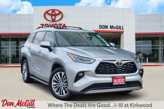2025 Toyota Highlander Platinum Silver at Joe Myers Mazda Kia