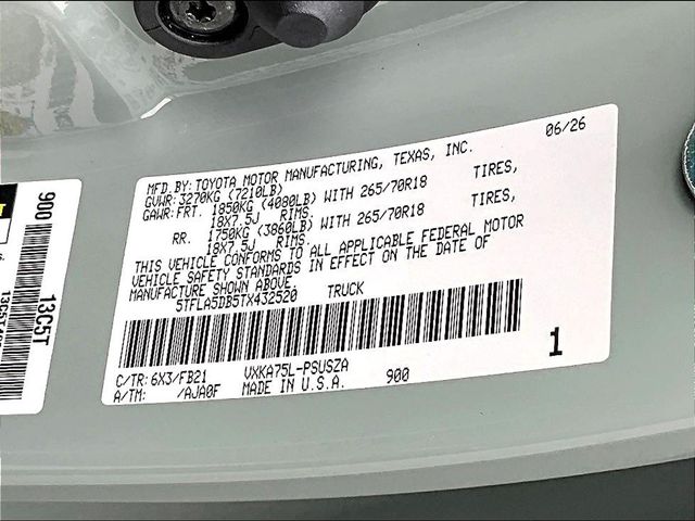 New 2026 Toyota Tundra Truck