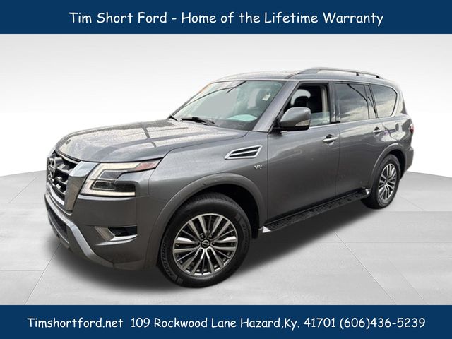 Gray (Gun Metallic) 2022 Nissan Armada SV 4WD SUV / Crossover Four-Wheel Drive 7-Speed Automatic