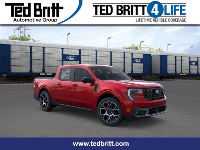 Ruby Red 2026 Ford Maverick Lariat SuperCrew AWD Pickup Truck All-Wheel Drive Continuously Variable Transmission