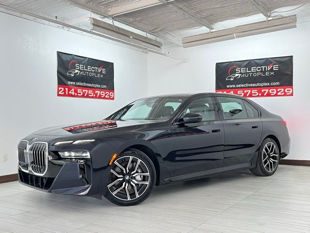 Carbon Black Metallic 2025 BMW 7 Series 740i xDrive Sedan All-Wheel Drive 8-Speed Automatic