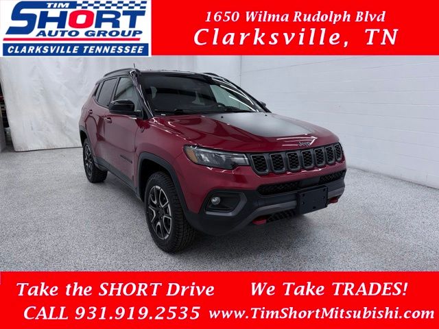 Red Hot Pearlcoat 2025 Jeep Compass SUV / Crossover Four-Wheel Drive 8-Speed Automatic
