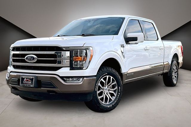 White 2021 Ford F-150 Pickup Truck Four-Wheel Drive Automatic
