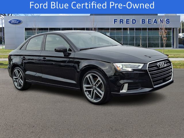 Brilliant Black 2018 Audi A3 Sedan Front-Wheel Drive 6-Speed Automatic