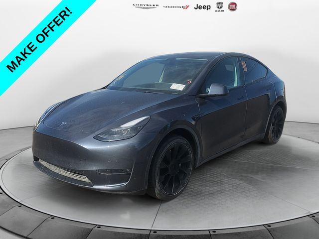 Gray 2022 Tesla Model Y SUV / Crossover All-Wheel Drive 1-Speed Automatic