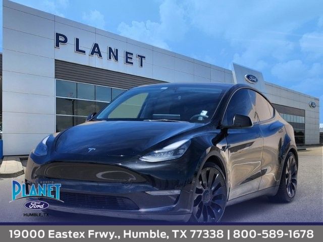 Solid Black 2023 Tesla Model Y Performance AWD SUV / Crossover All-Wheel Drive 1-Speed Automatic