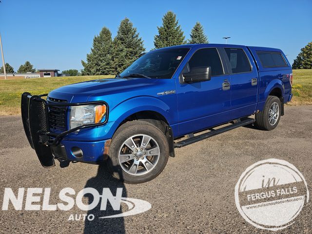 Blue Flame Metallic 2014 Ford F-150 Pickup Truck Four-Wheel Drive 6-Speed Automatic