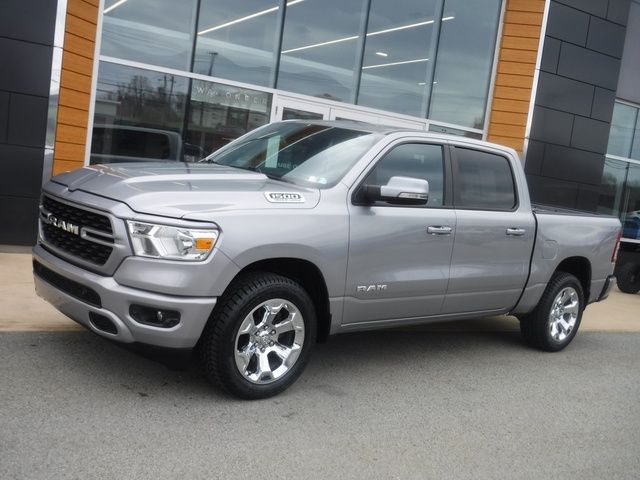 Billet Silver Metallic Clearcoat 2022 RAM 1500 Big Horn Crew Cab 4WD Pickup Truck Four-Wheel Drive 8-Speed Automatic