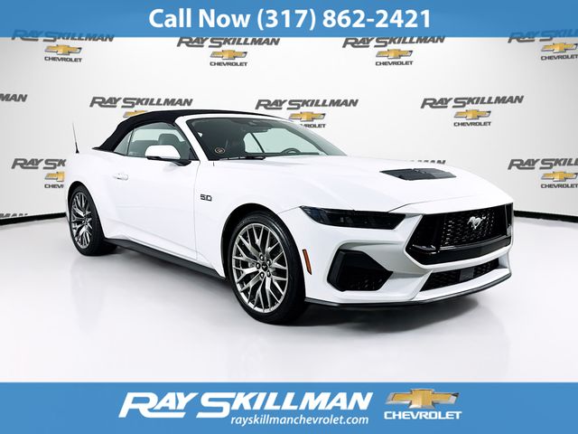 Oxford White 2025 Ford Mustang GT Premium Convertible RWD Convertible Rear-Wheel Drive Automatic