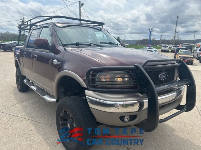 Toreador Red Clearcoat 2001 Ford F-150 King Ranch Crew Cab 4WD SB Pickup Truck Four-Wheel Drive 4-Speed Automatic Overdrive