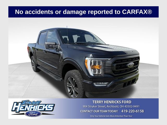 Black 2022 Ford F-150 Pickup Truck Four-Wheel Drive Automatic