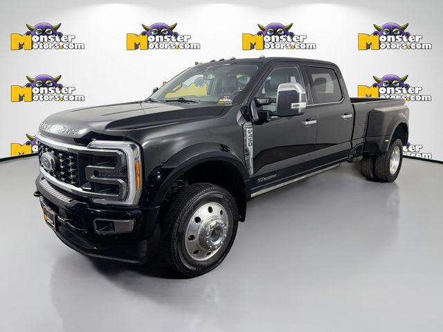 Black 2023 Ford F-450 Super Duty Platinum Crew Cab LB DRW 4WD Pickup Truck Four-Wheel Drive Automatic