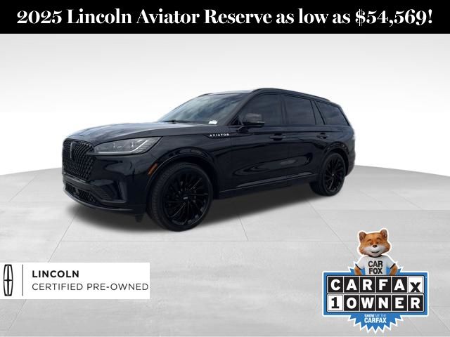 Black Metallic 2025 Lincoln Aviator SUV / Crossover Rear-Wheel Drive Automatic