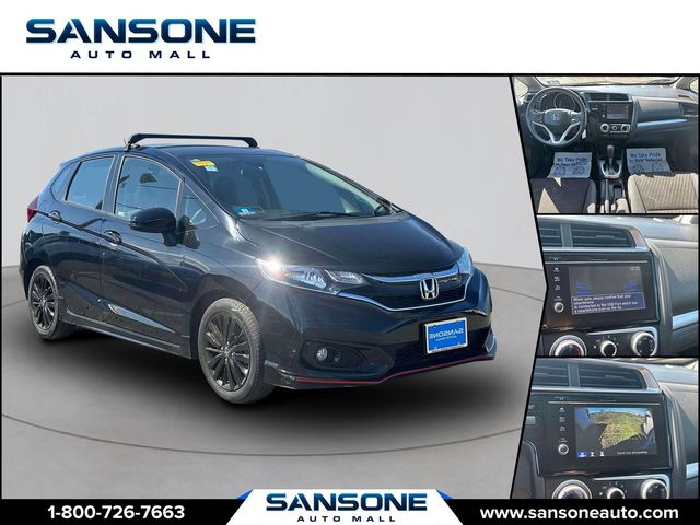 Black 2020 Honda Fit Sport FWD Hatchback Front-Wheel Drive Continuously Variable Transmission