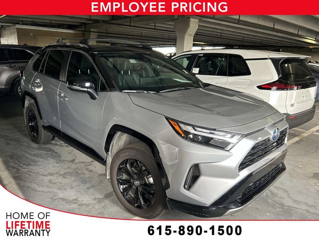 Midnight Black Metallic 2023 Toyota RAV4 Hybrid SUV / Crossover All-Wheel Drive Continuously Variable Transmission