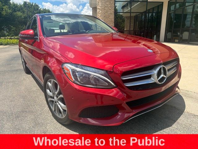 designo Cardinal Red Metallic 2017 Mercedes-Benz C-Class Sedan All-Wheel Drive 7-Speed Automatic