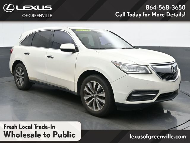 White Diamond Pearl 2016 Acura MDX SUV / Crossover All-Wheel Drive 9-Speed Automatic