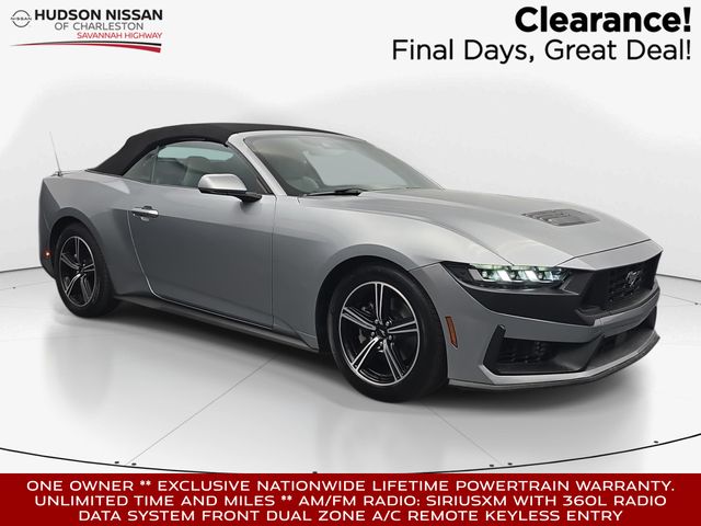 Silver Metallic 2024 Ford Mustang EcoBoost Premium Convertible RWD Convertible Rear-Wheel Drive Automatic