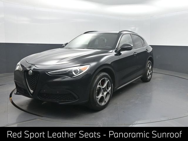 Vulcano Black Metallic 2022 Alfa Romeo Stelvio SUV / Crossover All-Wheel Drive 8-Speed Automatic