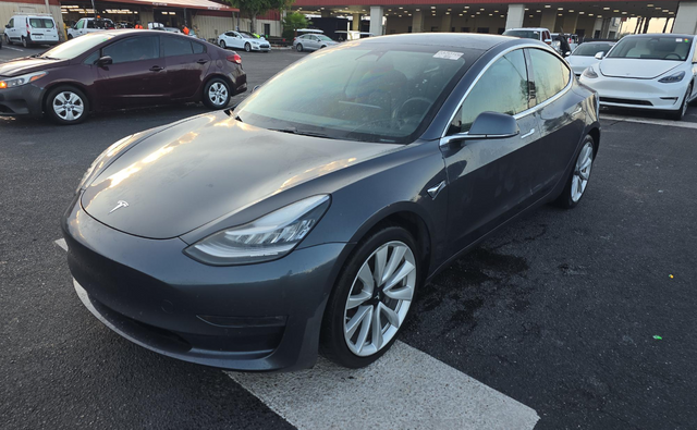 Gray 2019 Tesla Model 3 Long Range AWD Sedan All-Wheel Drive 1-Speed Automatic