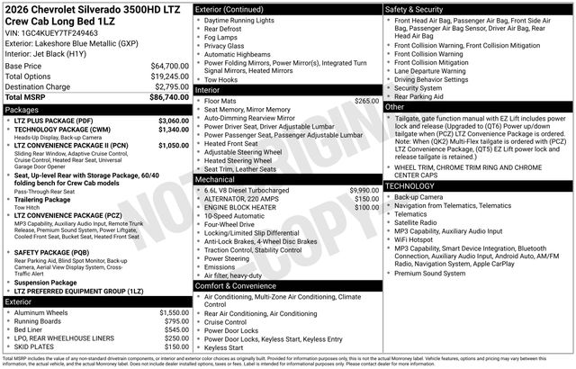 2026 Chevrolet Silverado 3500HD LTZ - Image 4