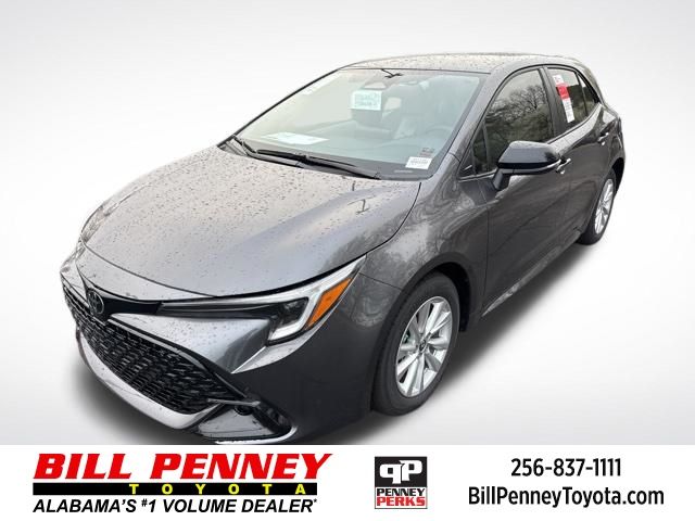 Gray 2026 Toyota Corolla Hatchback SE FWD Hatchback Front-Wheel Drive Continuously Variable Transmission