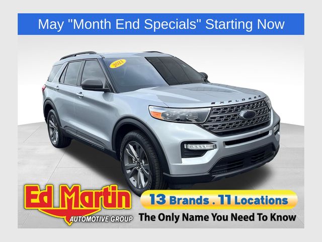 Silver Metallic 2021 Ford Explorer XLT AWD SUV / Crossover All-Wheel Drive Automatic