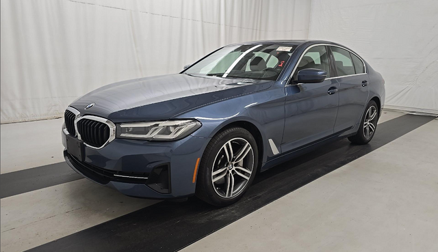 Arctic Race Blue Metallic 2023 BMW 5 Series Sedan All-Wheel Drive 8-Speed Automatic