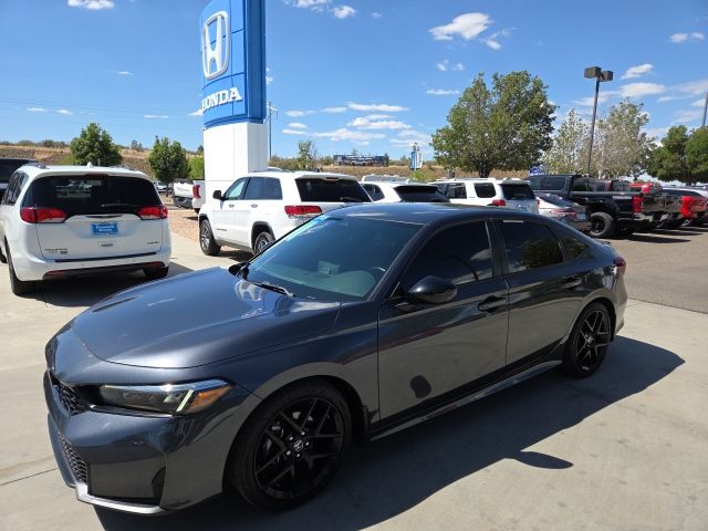 Gray Metallic 2025 Honda Civic Sedan Front-Wheel Drive Continuously Variable Transmission