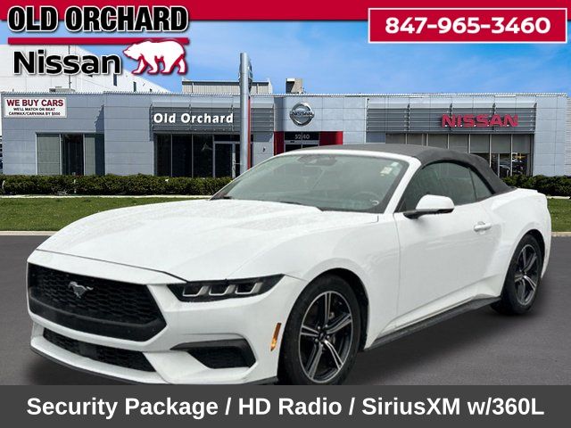 Oxford White 2024 Ford Mustang EcoBoost Premium Convertible RWD Convertible Rear-Wheel Drive Automatic