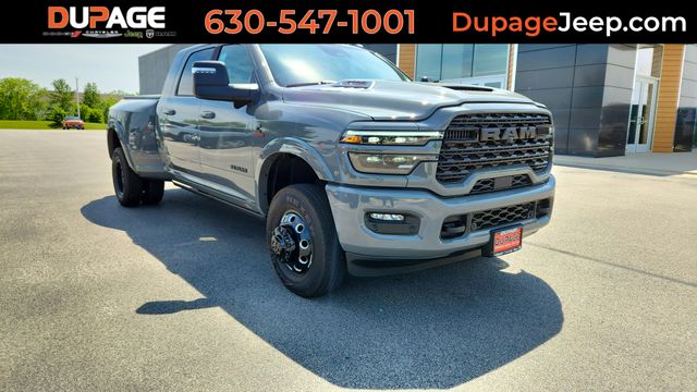 Ceramic Gray Clearcoat 2026 RAM 3500 Limited Mega Cab DRW 4WD Pickup Truck Four-Wheel Drive 8-Speed Automatic