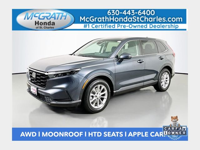 Meteorite Gray Metallic 2023 Honda CR-V EX AWD SUV / Crossover All-Wheel Drive Continuously Variable Transmission
