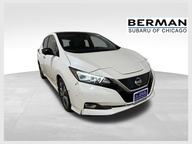 2-Tone White/Black 2019 Nissan LEAF Hatchback Front-Wheel Drive Automatic