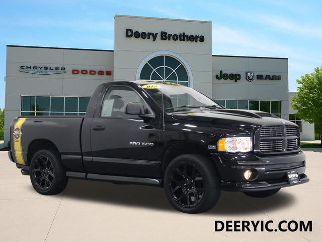 Black 2004 Dodge RAM 1500 SLT 4WD Pickup Truck Four-Wheel Drive 5-Speed Automatic