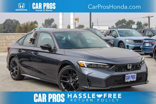 Meteorite Gray Metallic 2026 Honda Civic Sedan Front-Wheel Drive Continuously Variable Transmission