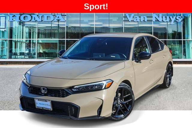 Brown (Tan) 2025 Honda Civic Hatchback Hatchback Front-Wheel Drive Continuously Variable Transmission