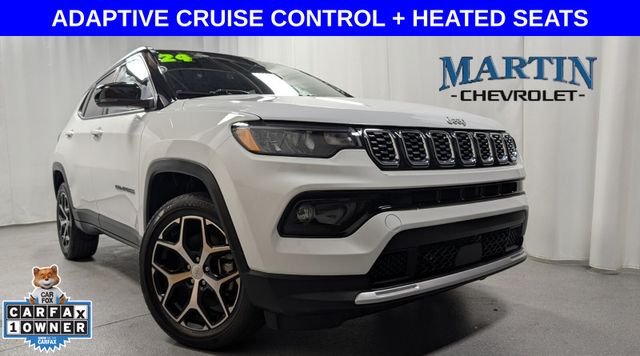 Bright White Clearcoat 2024 Jeep Compass Limited 4WD SUV / Crossover Four-Wheel Drive 8-Speed Automatic