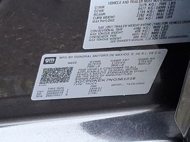 used 2022 Chevrolet Silverado 1500 car, priced at $33,550