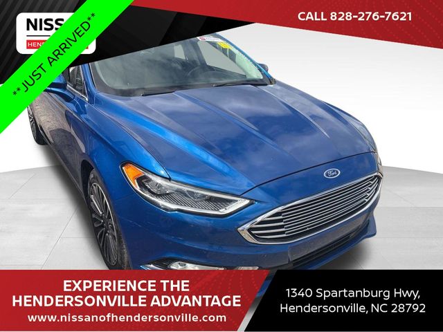 Lightning Blue 2018 Ford Fusion Sedan All-Wheel Drive 6-Speed Automatic