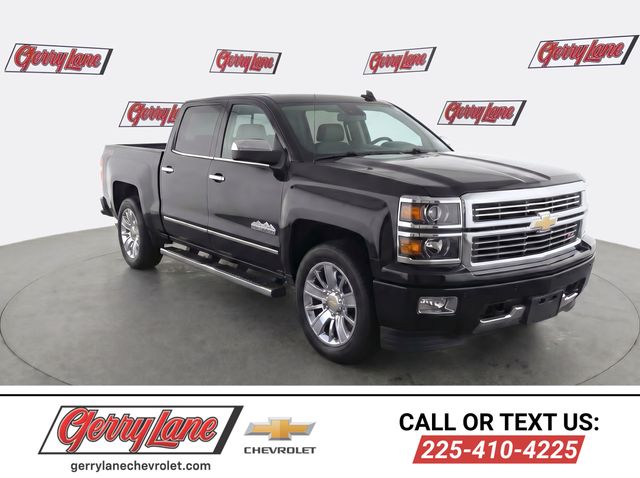 Black 2015 Chevrolet Silverado 1500 High Country Crew Cab 4WD Pickup Truck Four-Wheel Drive 8-Speed Automatic Overdrive