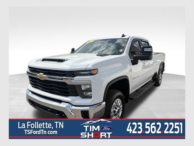 Summit White 2024 Chevrolet Silverado 2500HD LT Crew Cab 4WD Pickup Truck Four-Wheel Drive Automatic
