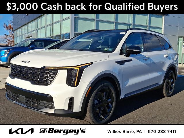 Snow White Pearl 2026 Kia Sorento Hybrid X-Line SX-Prestige AWD SUV / Crossover All-Wheel Drive 6-Speed Automatic