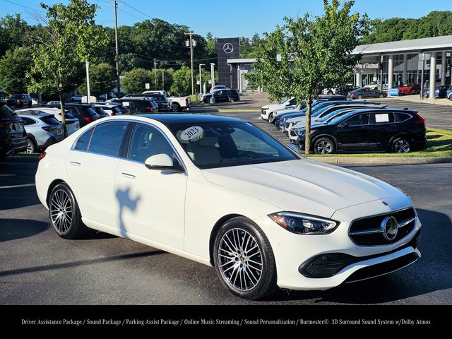 Polar White 2023 Mercedes-Benz C-Class Sedan All-Wheel Drive 9-Speed Automatic